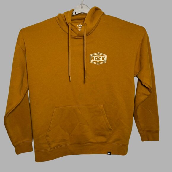Under Armour Project Rock Iron Paradise Wrecking Crew Gold Sweatshirt Size XL - Picture 1 of 4